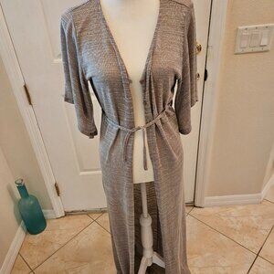 Super cool full length sweater jacket.  Very nice.